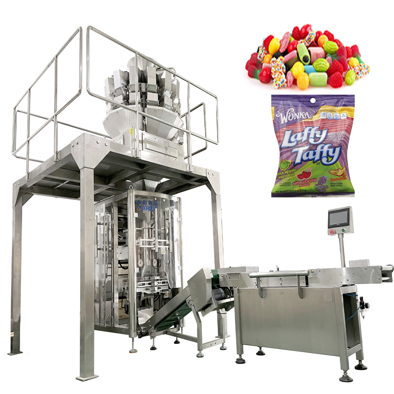 Багатофункціональна вертикальна автоматична машина для пакування харчових продуктів Vffs для рису/кави/горіхів/солі/соусу/квасолі/насіння/цукру/вугілля/корму для собак/котячого туалету/фістаків